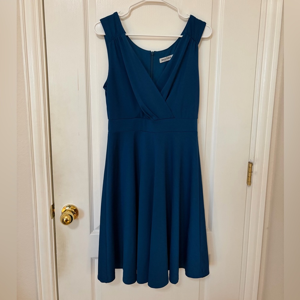 Grace Karin Teal Dress